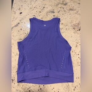 Lululemon Purple Racerback Cropped Tank Top — Size 4- i think (Older Style)